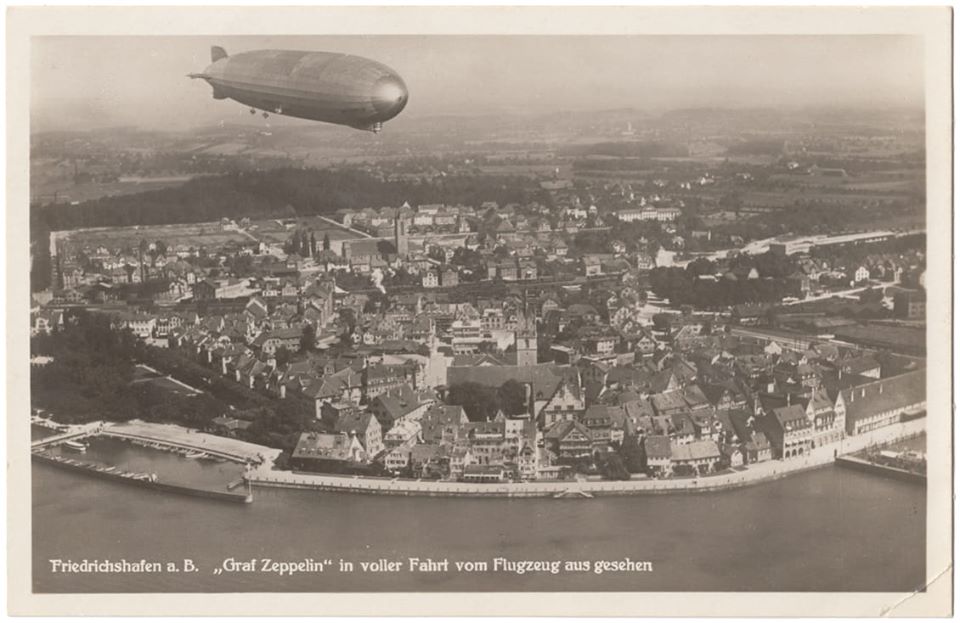 1978 Zeppelin,LZ 127 over SIBIU/Hermannstadt in 1929,Romania,FDC maxi card