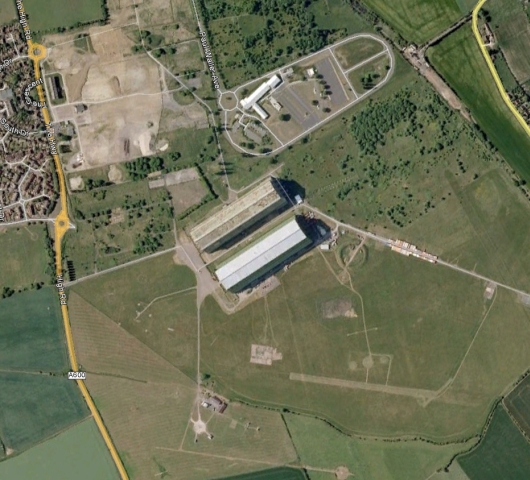 Cardington Hangars in Google Earth