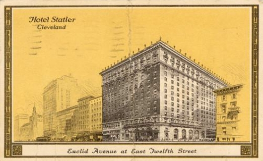 Statler Hotel postcard 