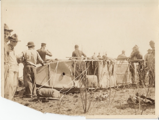 Airship A4 Car wreck. 