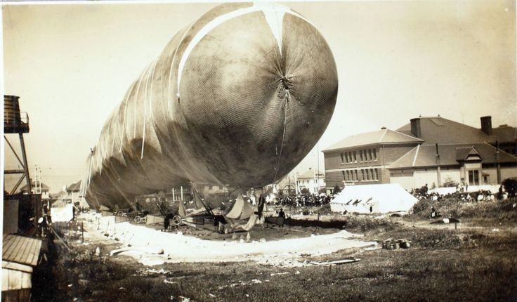 Morrell Airship being inflated