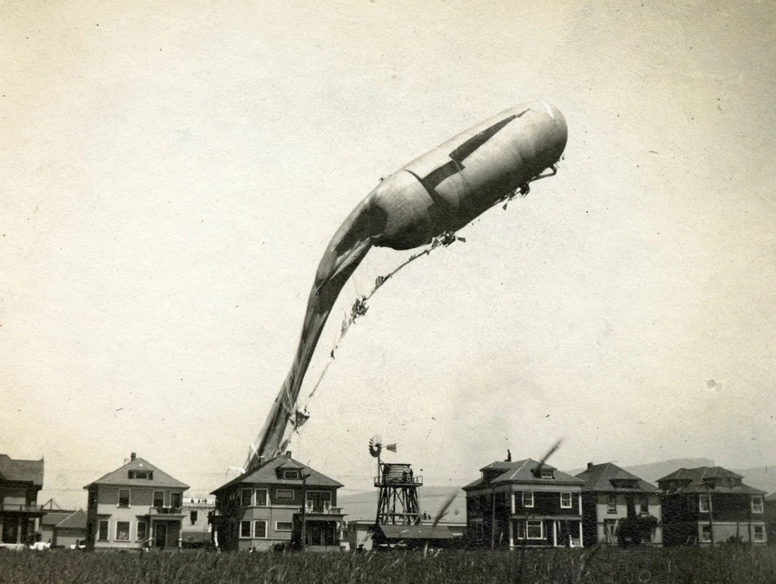 Morrell Airship inflated