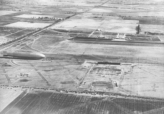 LZ-127 at Los Angeles - from afar
