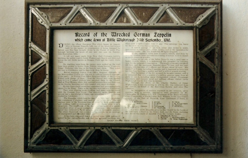 L-33 plaque at the St. Nicholas Church