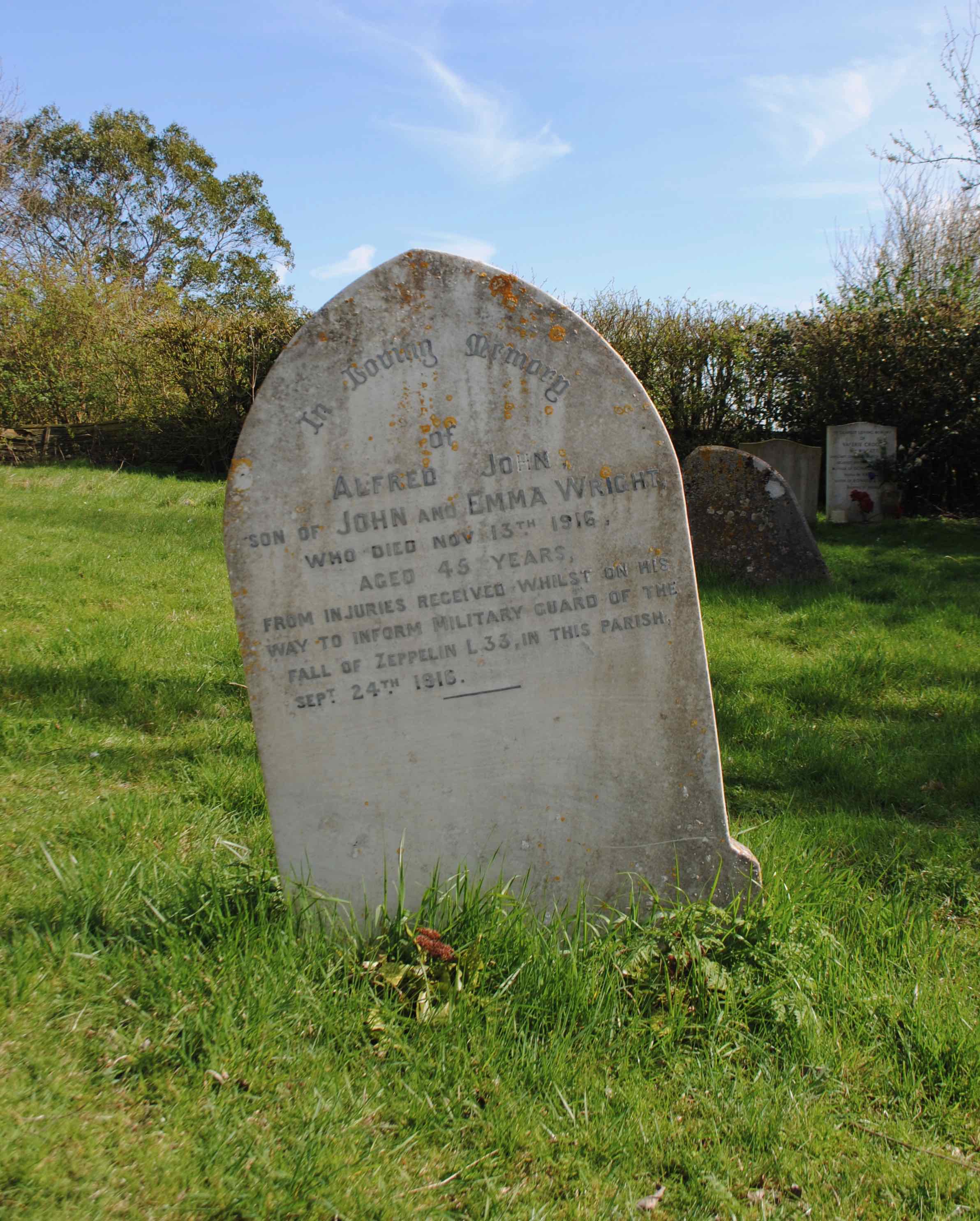 St. Nicholas Church, Grave of Alfred Wright